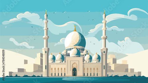 United Arab Emirates symbols. Sheikh Zayed Mosque s