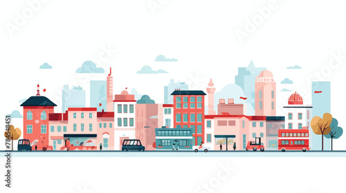 Urban design over white background vector illustration © zoni
