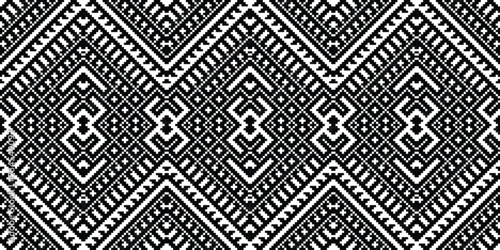 Motif Pixel Seamless Pattern Embroidery Background. Pixel Stripe Geometric Ethnic Oriental Pattern Traditional. Pixel Aztec Style Abstract Design for Print Texture,fabric,saree,sari,carpet. Motif Pixel Seamless Pattern Embroidery Background. Pixel Stripe Geometric Ethnic Oriental Pattern Traditional. Pixel Aztec Style Abstract Design for Print Texture,fabric,saree,sari,carpet.