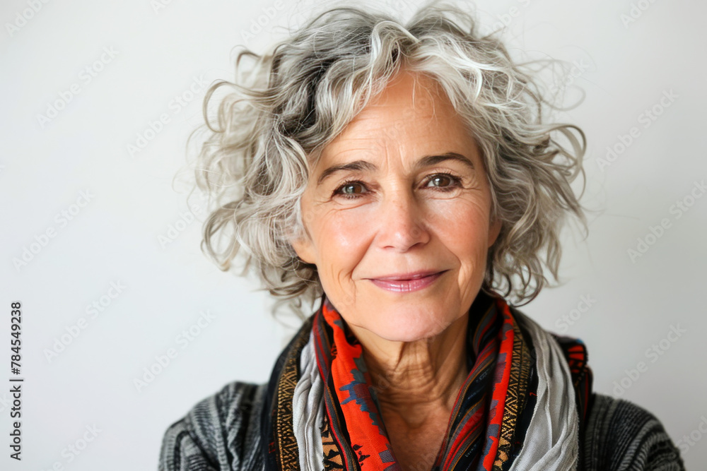 Beautiful Senior Woman. Generated Image. A digital rendering of a beautiful senior woman with a solid color background. Beautiful Senior Woman. Generated Image. A digital rendering of a beautiful senior woman with a solid color background.
