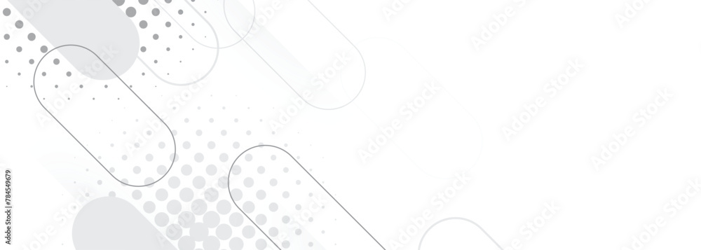 Geometric halftone textured White light background abstract design. for banner, poster. Minimal Style. Geometric halftone textured White light background abstract design. for banner, poster. Minimal Style.