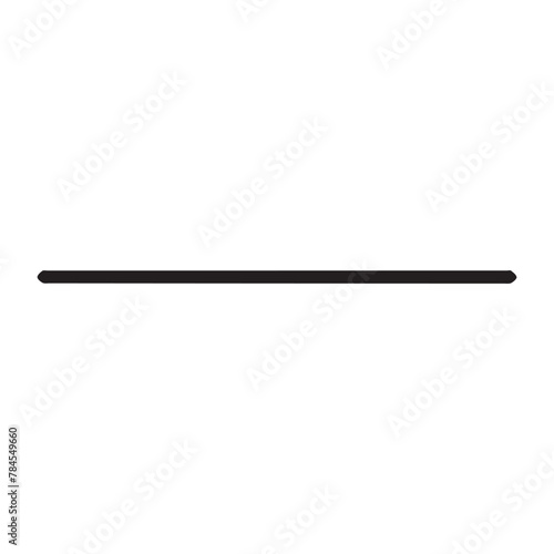 horizontal line icon simple flat vector