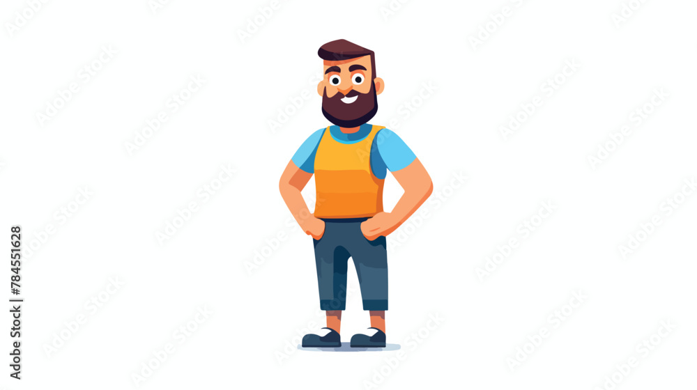 Vector cartoon pride character illustration isolated