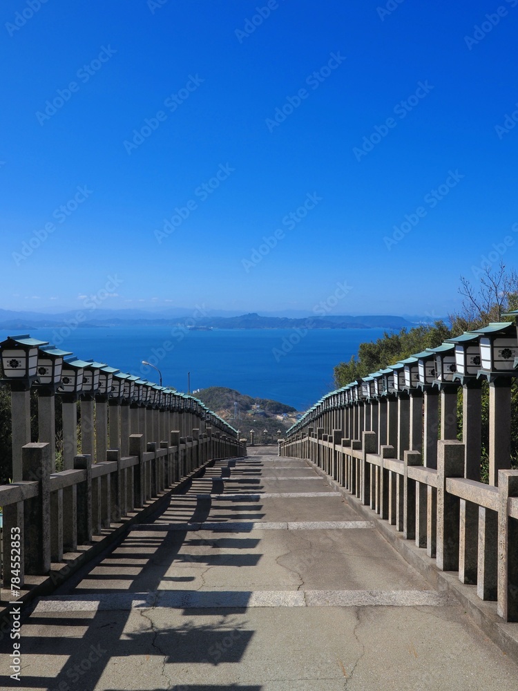 Obraz premium 小豆島霊場第42番 西の滝龍水寺2024【香川県小豆島】