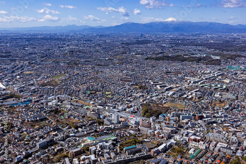 あざみ野駅上空から富士山を望む・あざみ野駅・2024年撮影