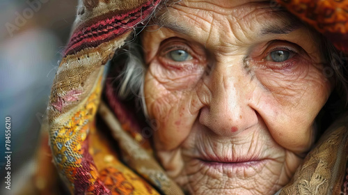 Božanski Mir: Starija Žena s Ogrlicom, Pronalazeći Mir u Predanosti. photo