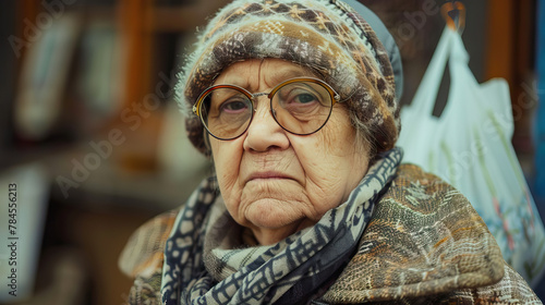 Božanski Mir: Starija Žena s Ogrlicom, Pronalazeći Mir u Predanosti. photo