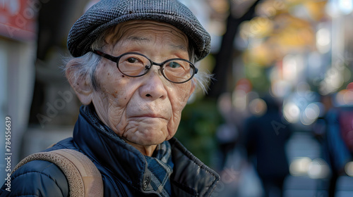 神聖な瞑想: 祈りを捧げる高齢の日本人男性、精神的なつながりを深める © Lila Patel