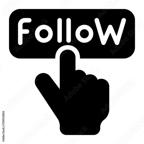 follow glyph icon