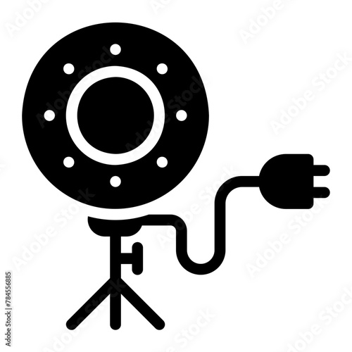 ring light glyph icon