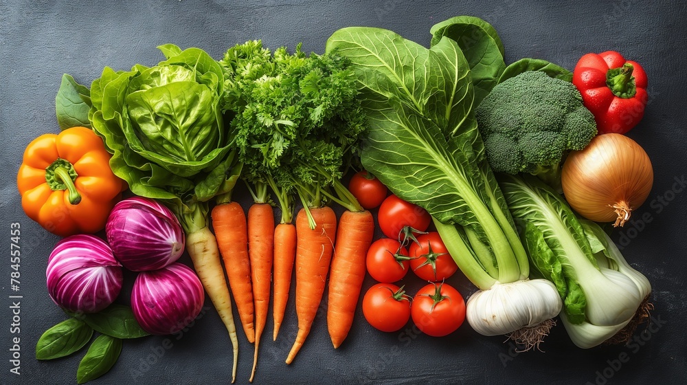 fresh vegetables on the table fresh vegetables on the table