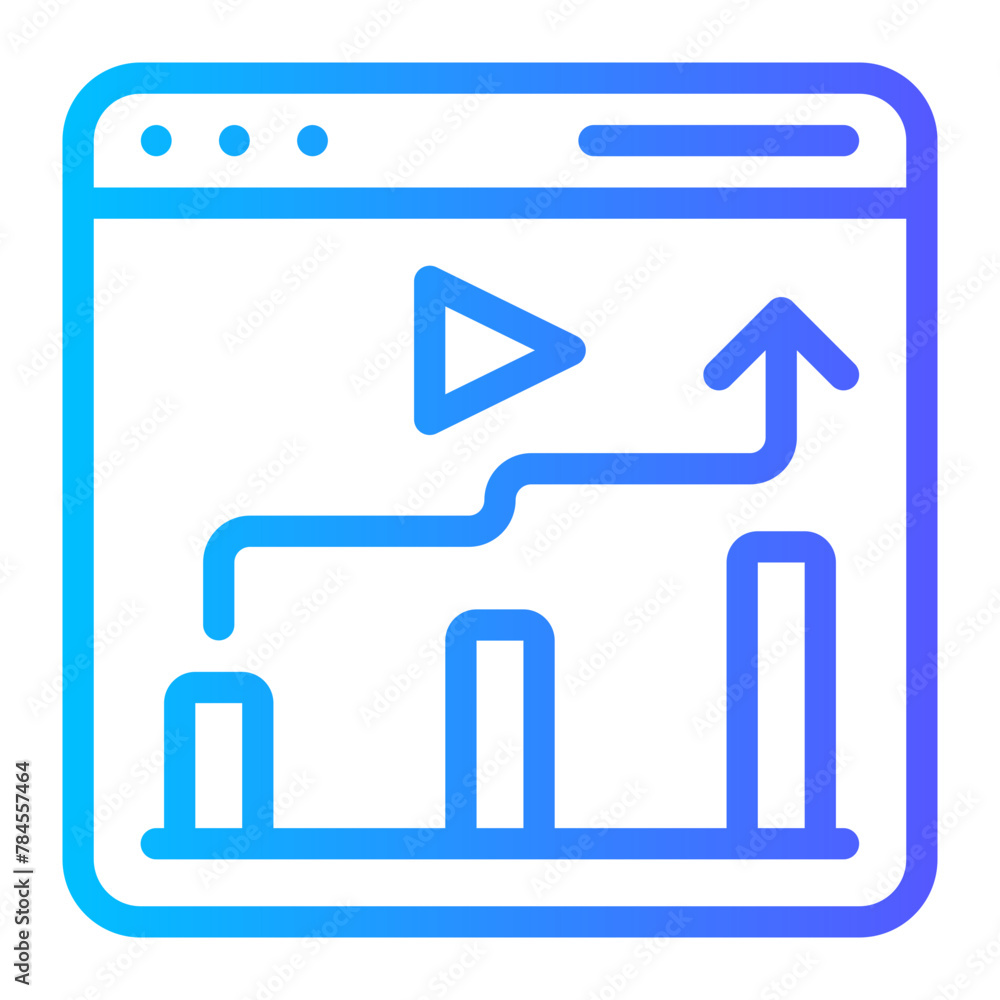 analytics gradient icon analytics gradient icon