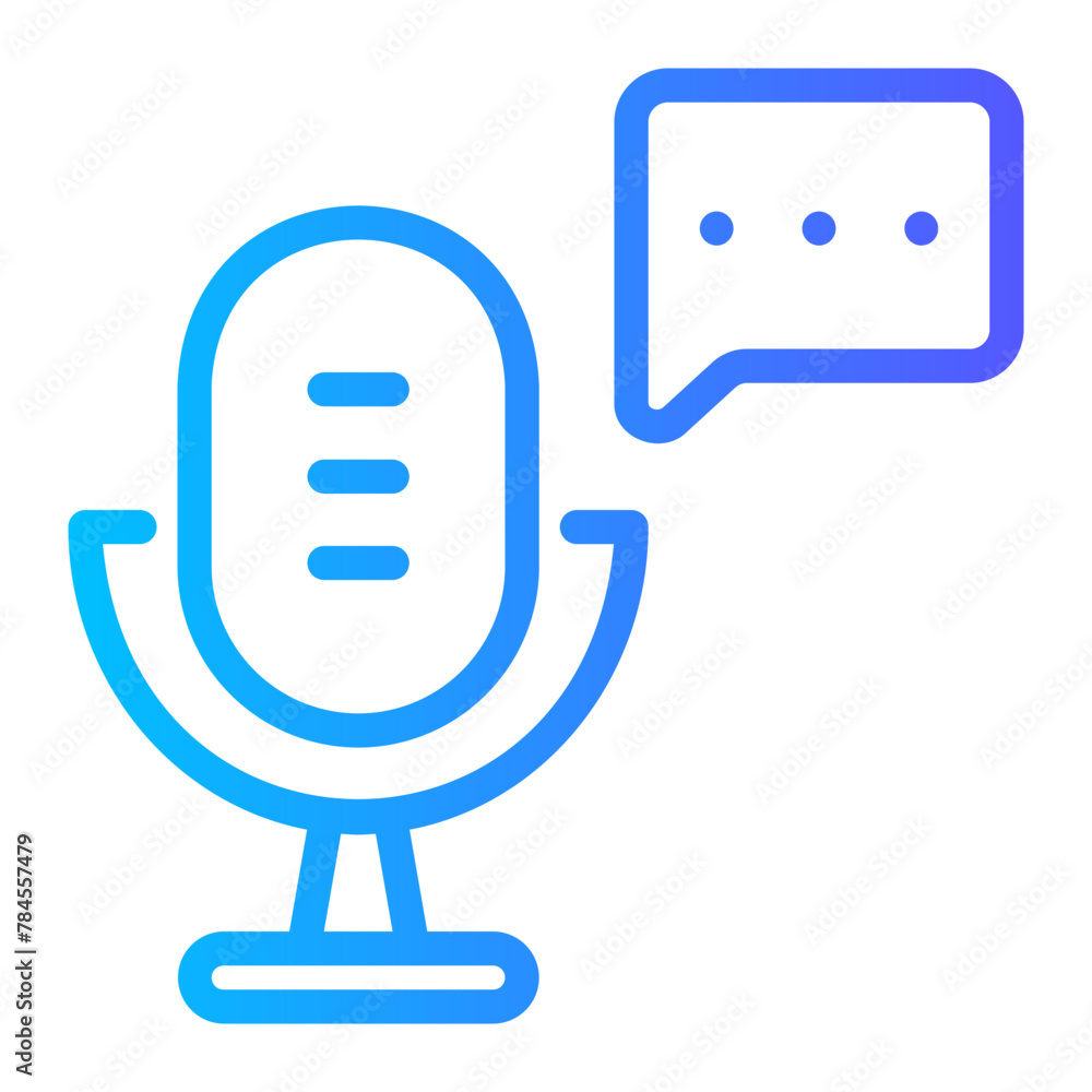 communication gradient icon communication gradient icon