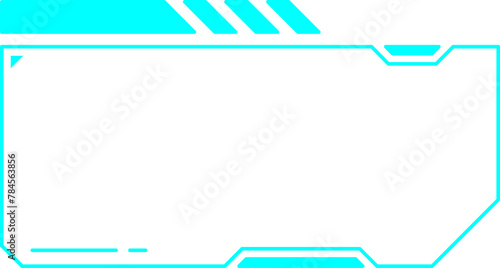 Blue control panel abstract modern technology futuristic interface hud	