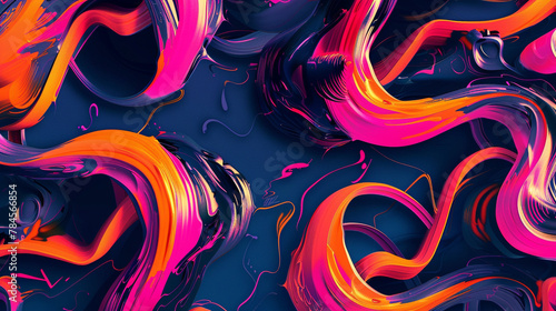 Neon splatter digital head abstract combines chaos with structured digital realms.