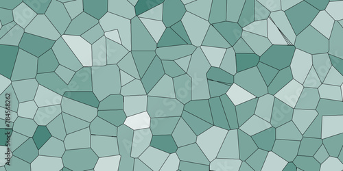 Multicolor Broken Stained Glass Background with white lines. Aqua texture Geometric Modern creative background. Geometric Retro tiles pattern.