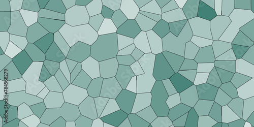 Multicolor Broken Stained Glass Background with white lines. Aqua texture Geometric Modern creative background. Geometric Retro tiles pattern.