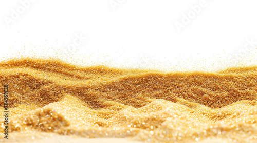 beach sand on a white background