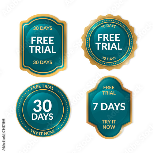Gradient free trial labels