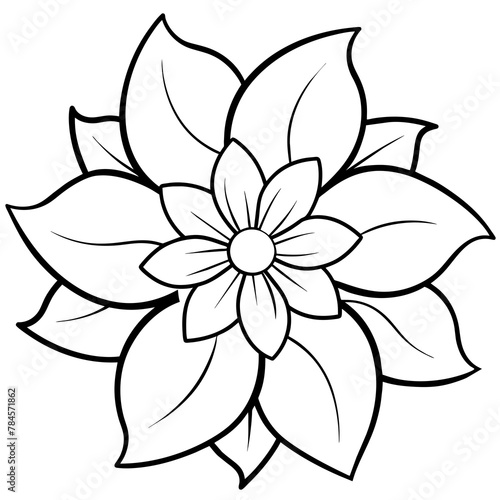  Flower vector illustration. 