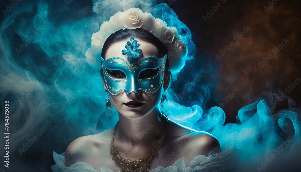 woman in carnival mask woman in carnival mask