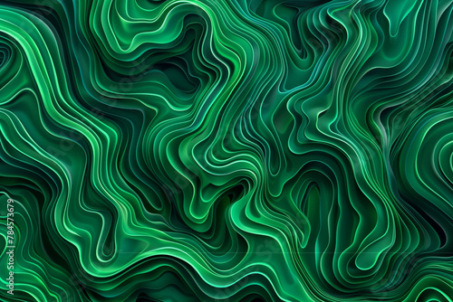 Organic green abstraction. Wallpaper background illustration