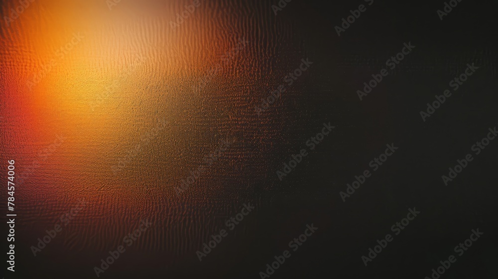 sun light brown orange black , background template grainy noise grungy spray texture color gradient rough abstract retro vibe , empty space shine bright light and glow