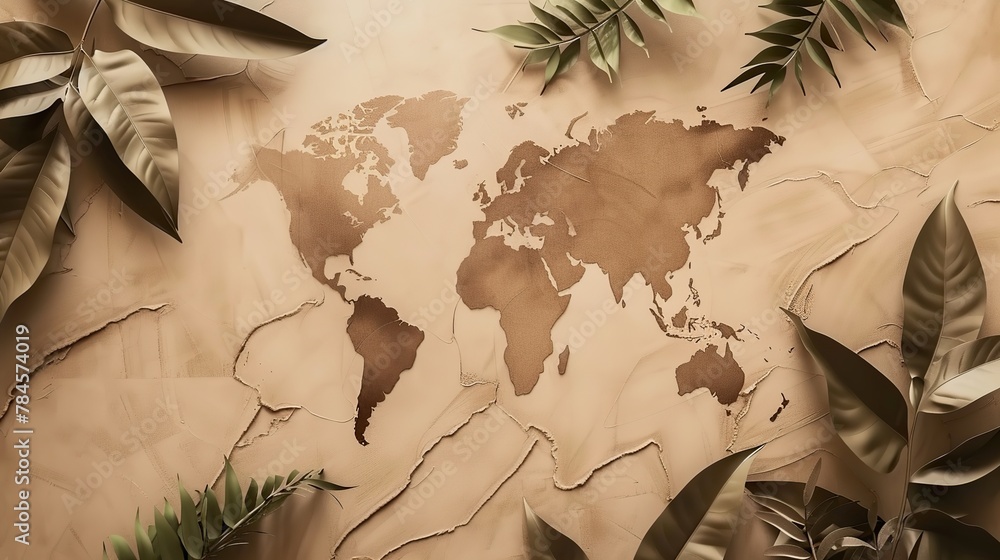 world map illustration Stock Photo | Adobe Stock