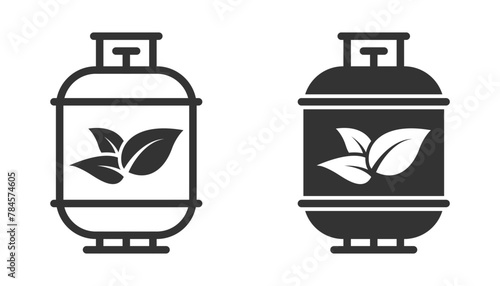 Biofuel tank icon. Vector illustration.