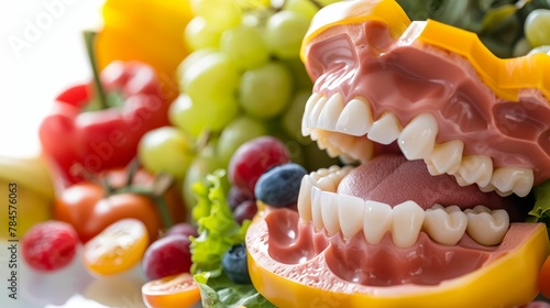 The impact of diet on dental health, nutrition, awareness photo