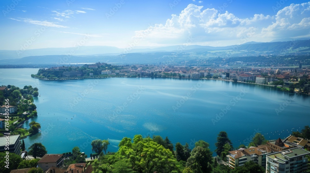 Fototapeta premium Water Body Surrounded by Trees