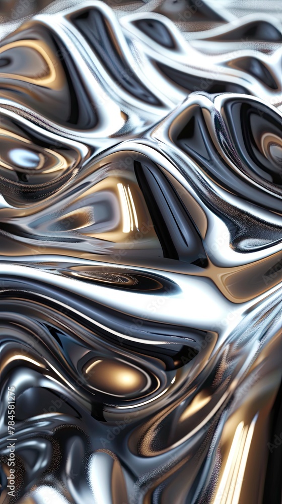 3D abstract wave forms smooth surfaces 3D abstract wave forms smooth surfaces