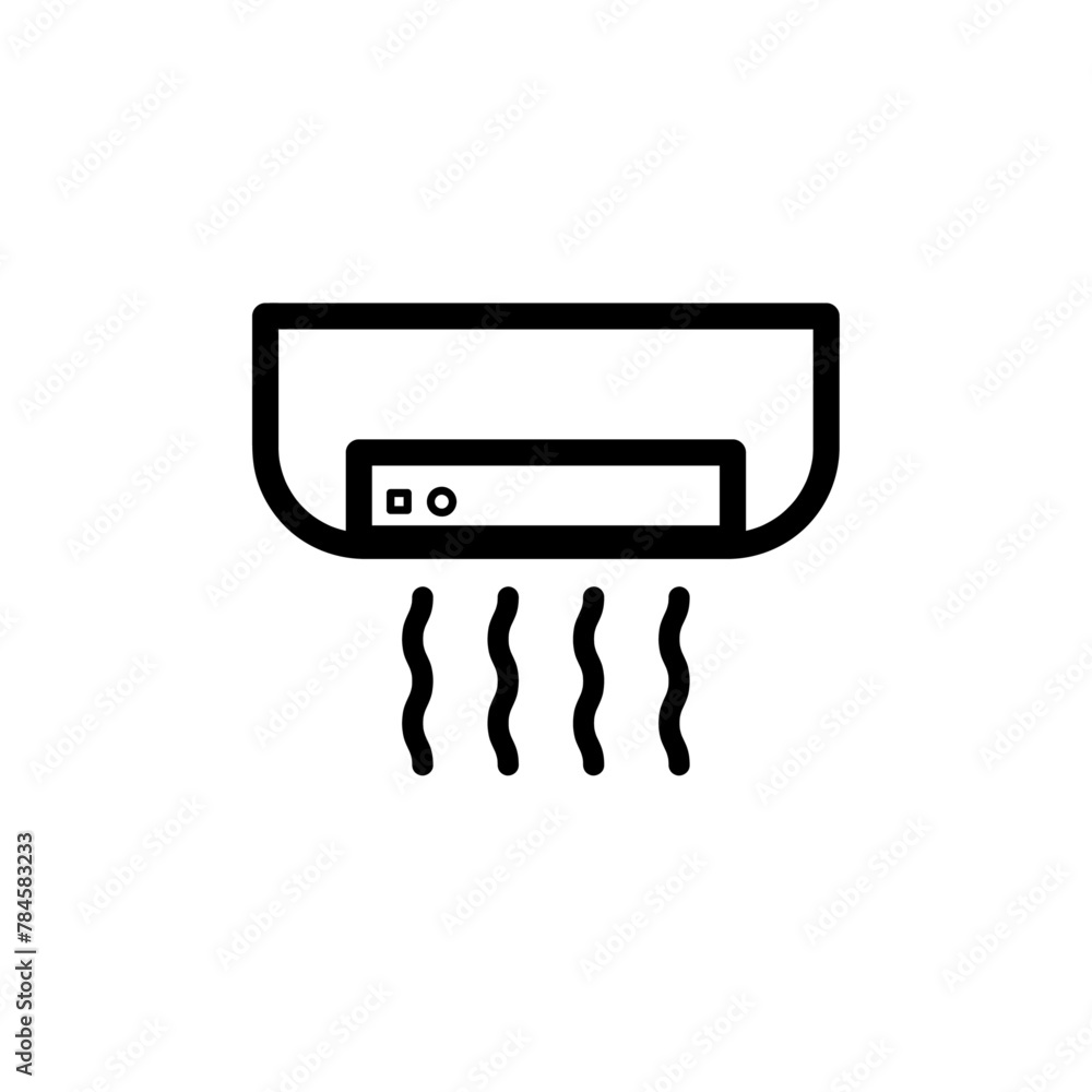Air conditioning line icon. Vector graphics Air conditioning line icon. Vector graphics