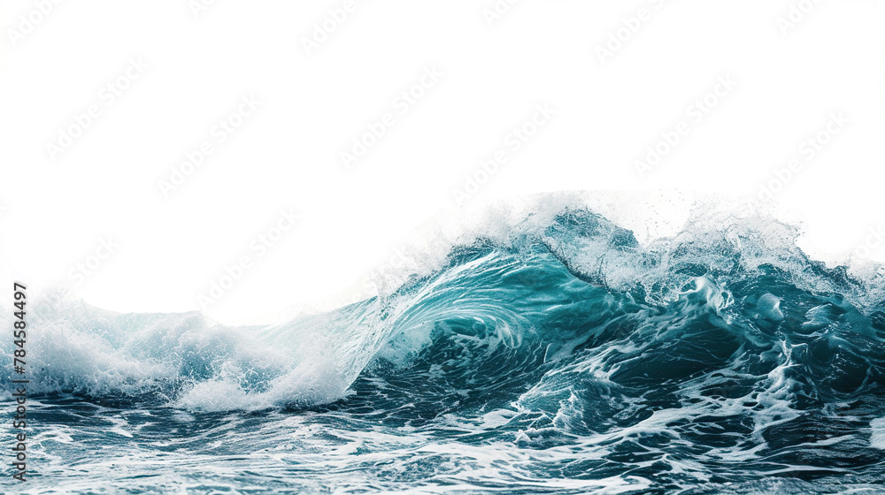 ocean wave on white background