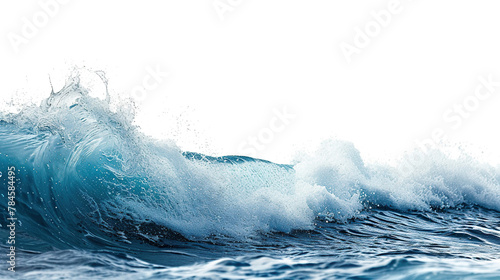 ocean wave on white background © Imamul