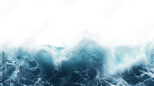 ocean wave on white background