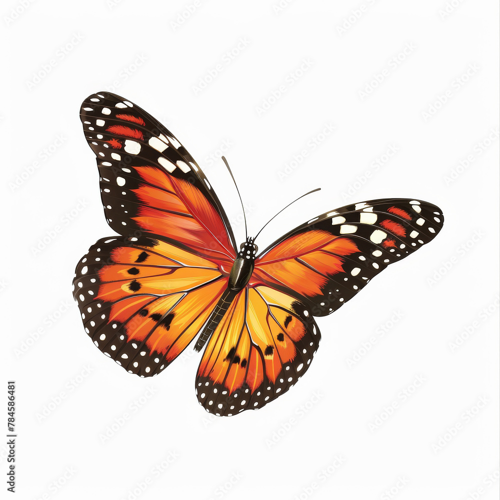 Fototapeta premium butterfly isolated on white background