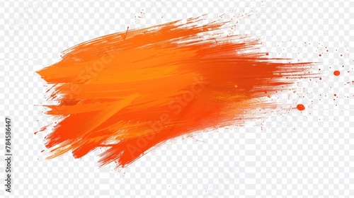 Orange color of skin isolated on transparent background.