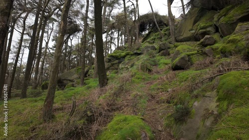 Establishing shot at The Roaches in the Peak District National Park. photo