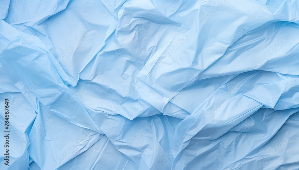 blue crumpled paper