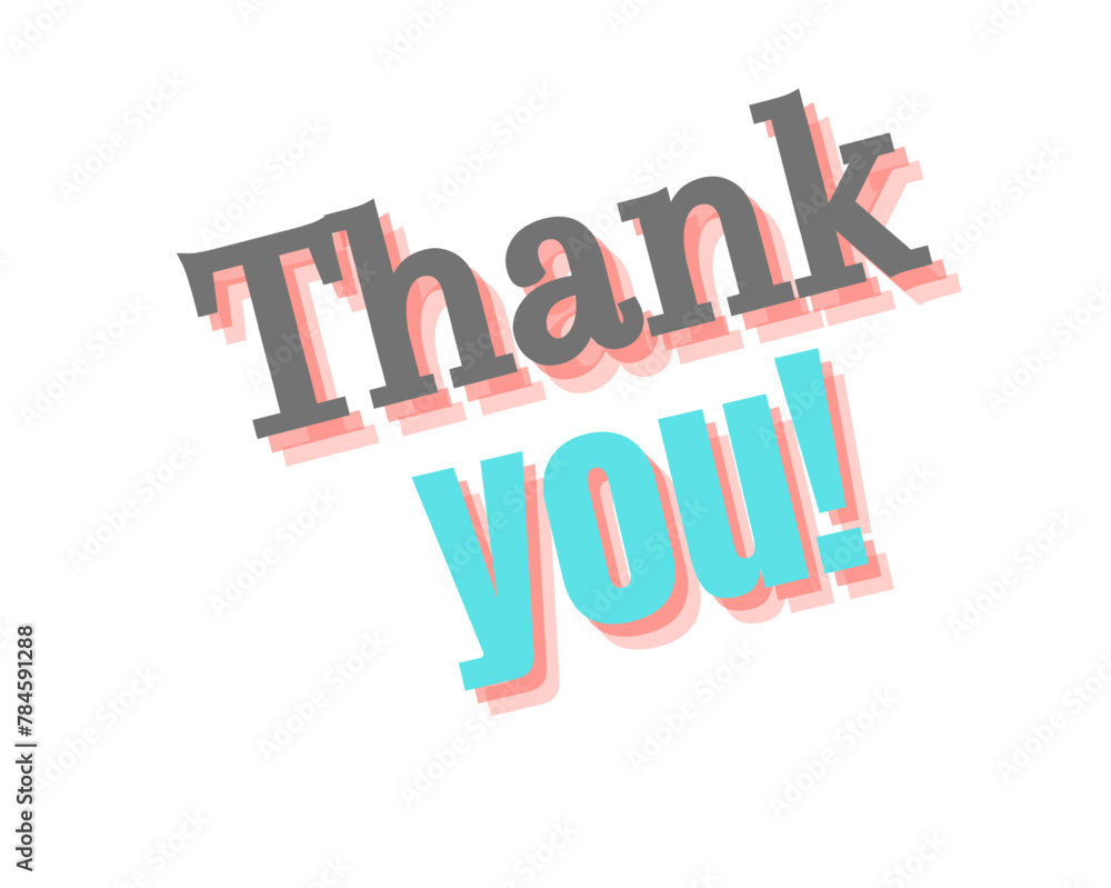 Thank you text vector icon. This is isolated in white background. Thank you text vector icon. This is isolated in white background.