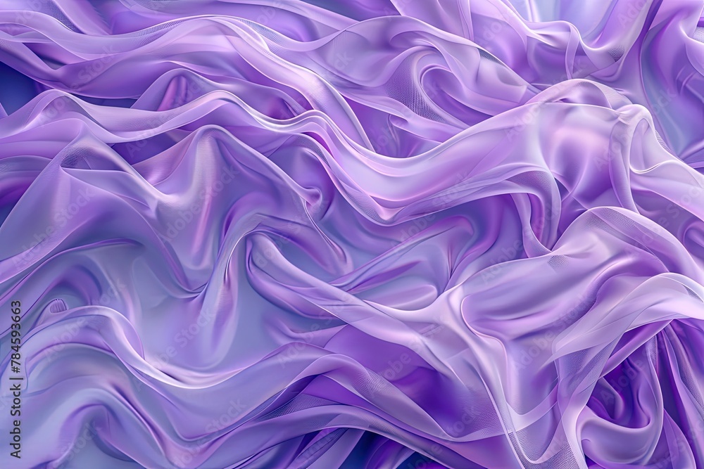 3D rendered soft fabric waves 3D rendered soft fabric waves