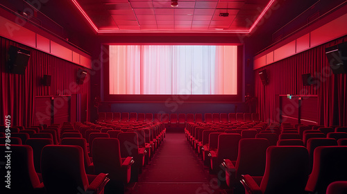 Big cinema with red socks
