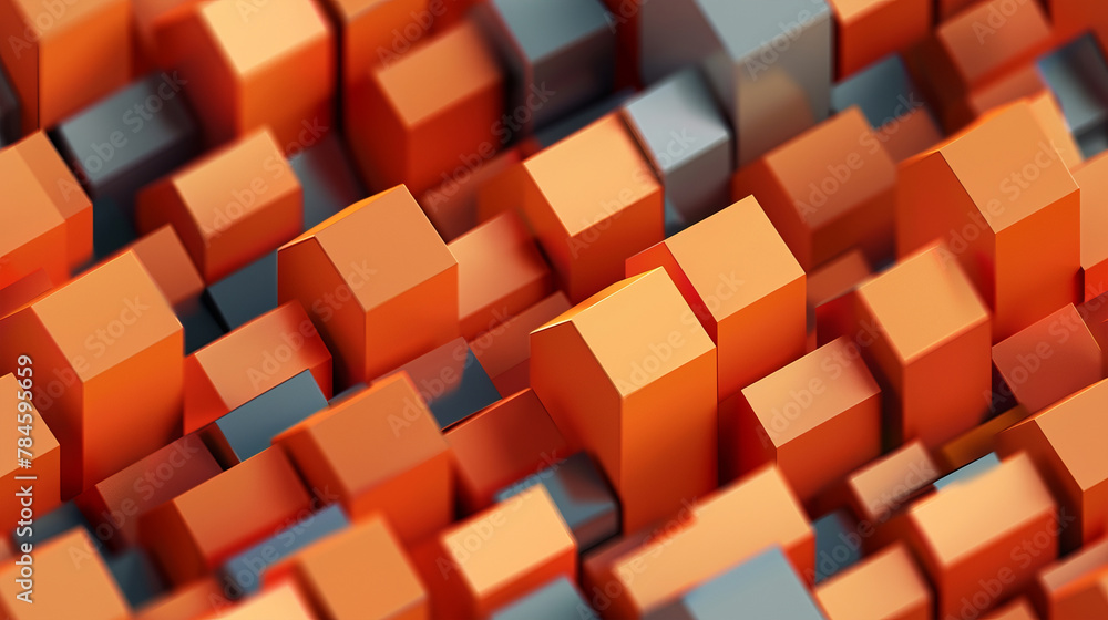 3d geomtric orange background 3d geomtric orange background