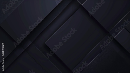 Modern black square tech corporate abstract technology background design banner pattern presentation background web template. material in white squares shapes in random geometric pattern.   © Nenone