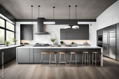 modern kitchen interior