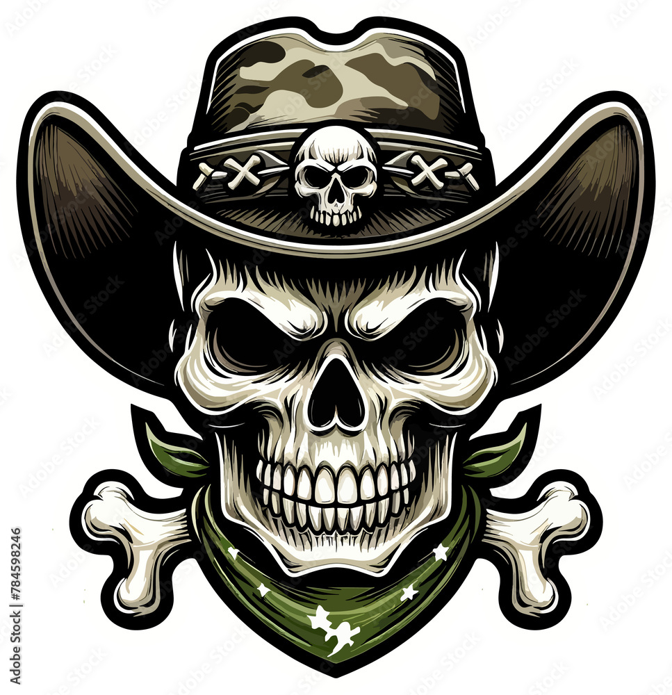 Skull and Bones: A Fierce Military Patch for Fearless Warriors Skull and Bones: A Fierce Military Patch for Fearless Warriors