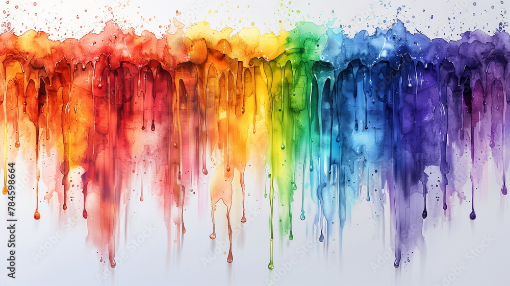 Fototapeta premium abstract watercolor dropping on white background