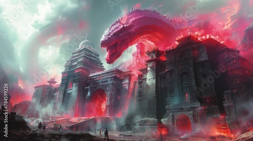 The Ancient Serpent attacked the ancient city.
