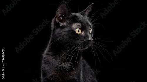 Black cat background